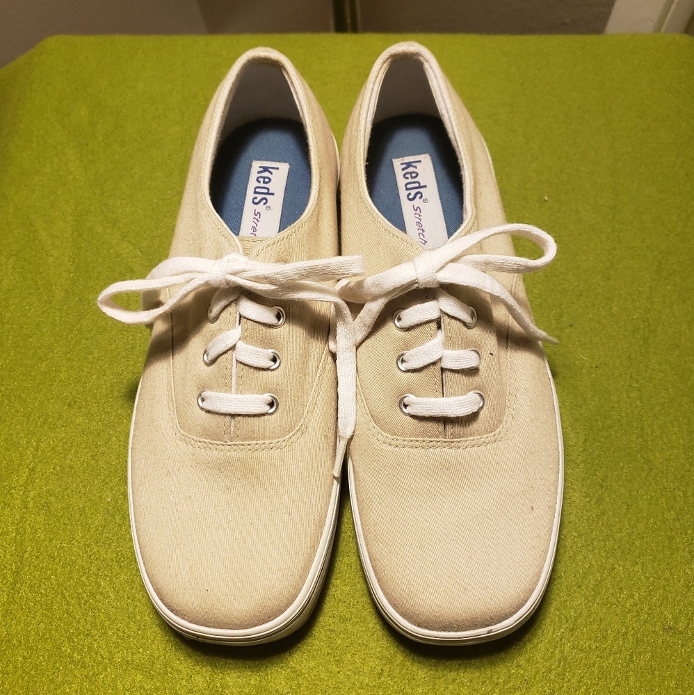 Pair of tan Keds athletic shoes
